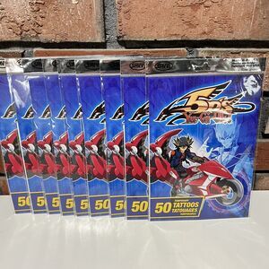 9 Packs Yu-Gi-Oh 5D's  50 Temporary Tattoos Savvi USA Yugioh 2009 New